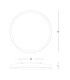 Valora 58.5cm Flush Ceiling Light White Matt-Gold LED 2700-3000-4000K Dimmable-2