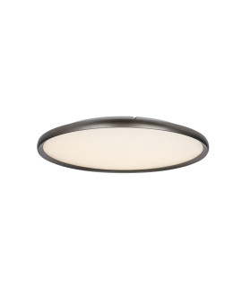 Valora 58.5cm Flush Ceiling Light Brushed Grey LED 2700-3000-4000K Dimmable-1