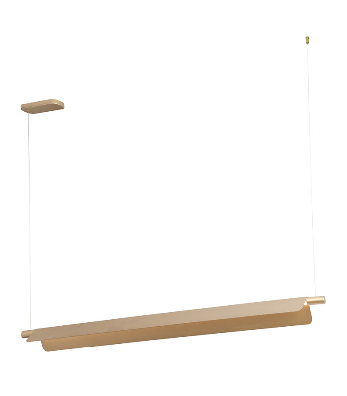 Kyron Bar Pendant Ceiling Light Brushed Gold LED 3000-4000-5700K Dimmable-1