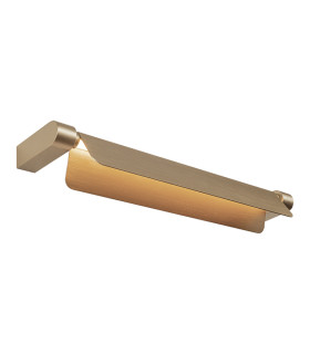 Banker Reading Wall Light Brushed Gold LED 3000K-1