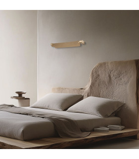 Banker Reading Wall Light Brushed Gold LED 3000K-2