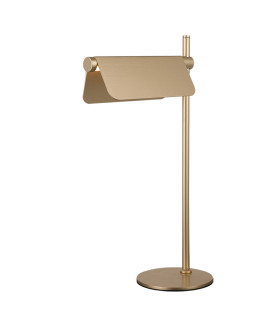 Banker Table Lamp Brushed Gold LED 3000K Dimmable-1