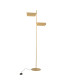 Banker Multi Arm Floor Lamp Brushed Gold LED 3000K 3 Step Dimming-1