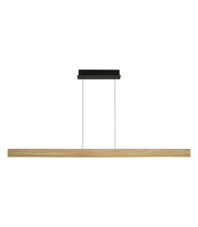 Kyron Bar Pendant Ceiling Light Brushed Gold-Black LED 3000K Dimmable-1