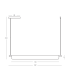 Kyron Bar Pendant Ceiling Light Brushed Gold LED 3000-4000-5700K Dimmable-7