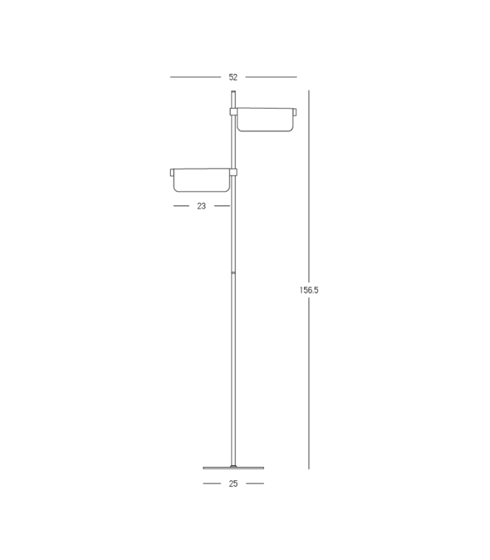 Banker Multi Arm Floor Lamp Brushed Gold LED 3000K 3 Step Dimming-5