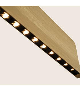 Kyron Bar Pendant Ceiling Light Brushed Gold-Black LED 3000K Dimmable-2