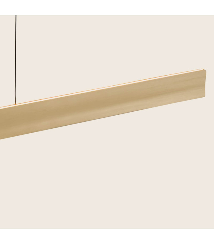 Kyron Bar Pendant Ceiling Light Brushed Gold-Black LED 3000K Dimmable-3