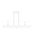 Kyron Bar Pendant Ceiling Light Brushed Gold-Black LED 3000K Dimmable-4