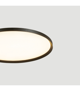 Valora 45cm Flush Ceiling Light Sandy Black LED 2700-3200-4000K Dimmable-2