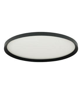 Valora 65cm Flush Ceiling Light Sandy Black LED 2700-3200-4000K Dimmable-1