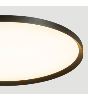 Valora 85cm Flush Ceiling Light Sandy Black LED 2700-3200-4000K Dimmable-2