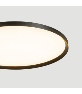 Valora 65cm Flush Ceiling Light Sandy Black LED 2700-3200-4000K Dimmable-2