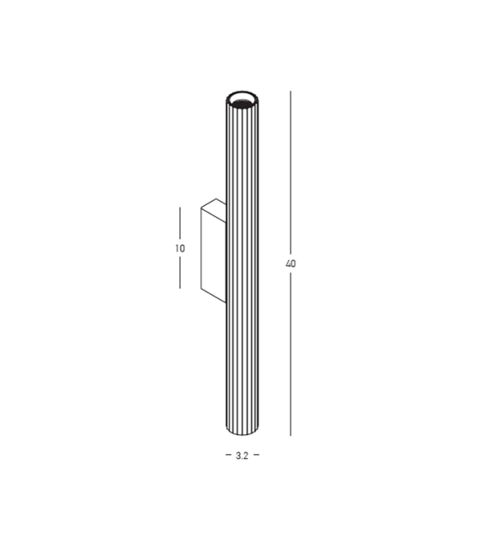 Celeste Integrated Led Wall Lamp Sandy White LED 3000K-2