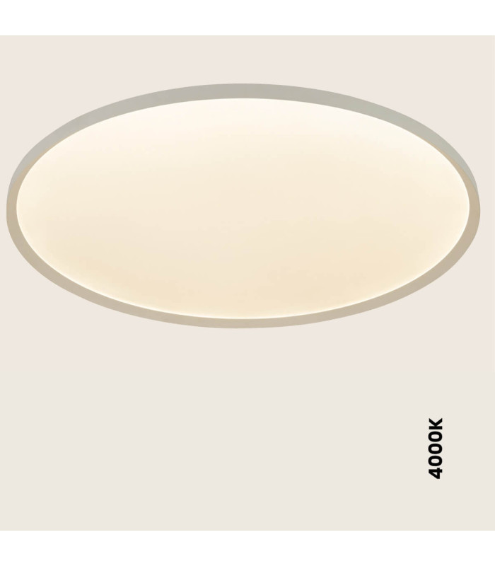 Valora 85cm Flush Ceiling Light Sandy White LED 2700-3200-4000K Dimmable-4