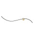 Thariel 102cm Integrated Led Wall Lamp Black Matt-Gold Matt LED 3000K 19W-1
