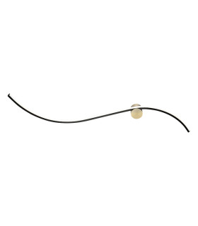 Thariel 102cm Integrated Led Wall Lamp Black Matt-Gold Matt LED 3000K 19W-1