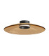 Aerisca 50cm Integrated Led Semi Flush Ceiling Light Black Matt-Tawny Glass LED 2700-3000K Dimmable-1