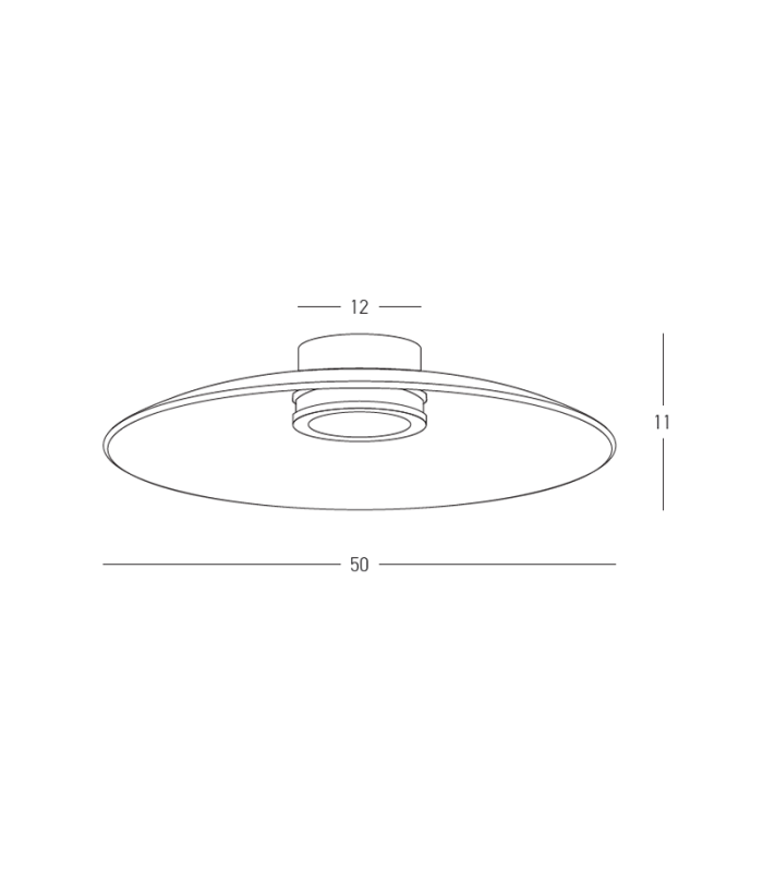 Aerisca 50cm Integrated Led Semi Flush Ceiling Light Black Matt-Tawny Glass LED 2700-3000K Dimmable-2
