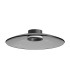 Aerisca 50cm Integrated Led Semi Flush Ceiling Light Black Matt-Smoked Glass LED 2700-3000K Dimmable-1
