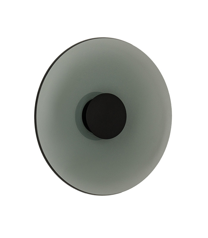 Aerisca 50cm Integrated Led Wall Lamp Black Matt-Smoked Glass LED 2700-3000K Dimmable-1