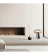 Aerisca 35cm Table Lamp Black Matt-Tawny Glass LED 3000K Dimmable-2