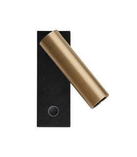 Zambelis Reading Wall Light Sandy Black-Gold LED 3000K Dimmable-1
