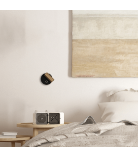 Zambelis Round Reading Wall Light Sandy Black-Gold LED 3000K Dimmable-2