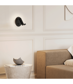 Zambelis Reading Wall Light Black Matt LED 3000K 3W+6W-2