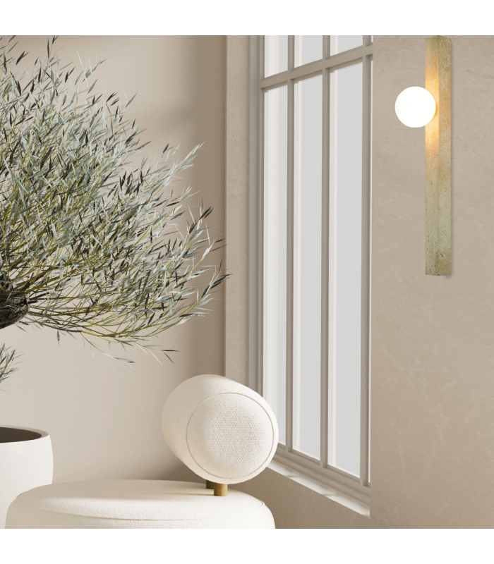 Vespera Globe Wall Lights Natural Stone 1xG9 LED-2