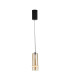 Louvaras 
Slim Pendant Ceiling Light Sandy Black-Champagne Glass LED 3000K Dimmable-1