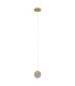 Zambelis Slim Pendant Ceiling Light Gold LED 3000K-1