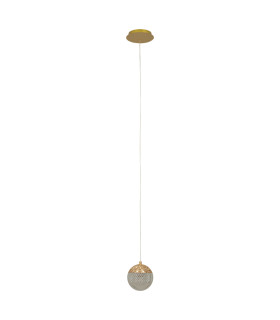 Zambelis Slim Pendant Ceiling Light Gold LED 3000K-1