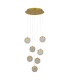 Athera 5 Light Cluster Pendant Ceiling Light Gold LED 3000K Dimmable-1