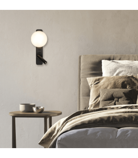 Zambelis Reading Wall Light Black Matt LED 3000K-2