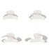 Zambelis Ceiling Fan White Matt-Transparent Blades LED 3000-4000-6500K-3
