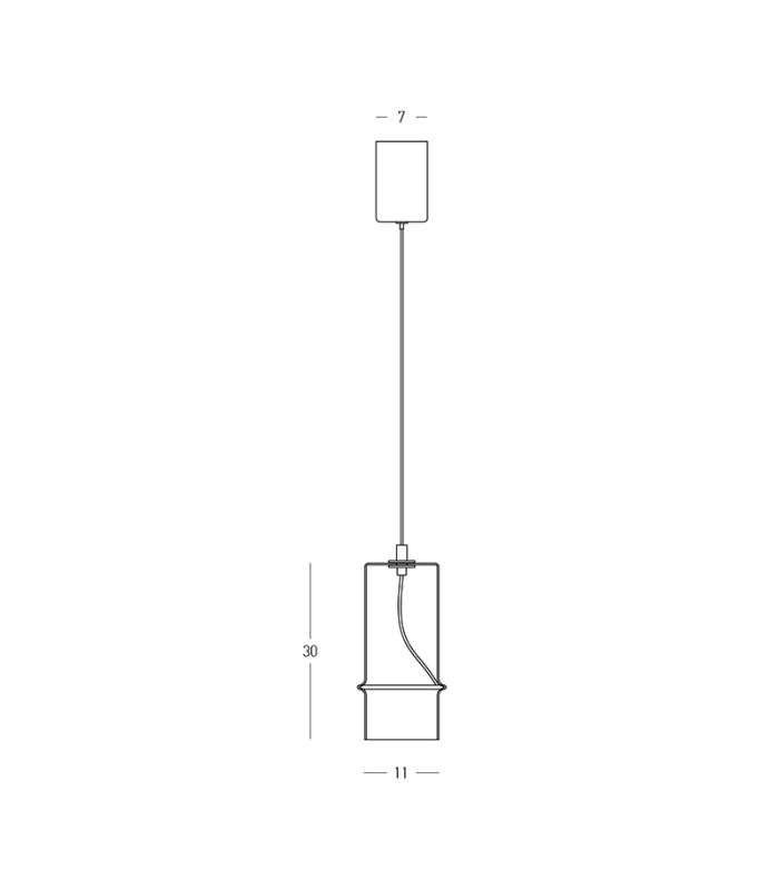 Louvaras 
Slim Pendant Ceiling Light Sandy Black-Smoked Glass LED 3000K Step Dimming-2