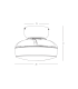 Zambelis Ceiling Fan White Matt-Transparent Blades LED 3000-4000-6500K-6