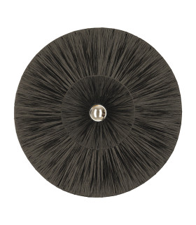 Silikou 50cm Wall Lamp Black - Rattan 1xE27-1