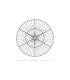 Silikou 50cm Wall Lamp Black - Rattan 1xE27-3