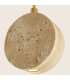 Myrien Slim Pendant Ceiling Light Natural Stone-Gold LED 3000K-3