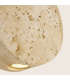 Myrien Slim Pendant Ceiling Light Natural Stone-Gold LED 3000K-4