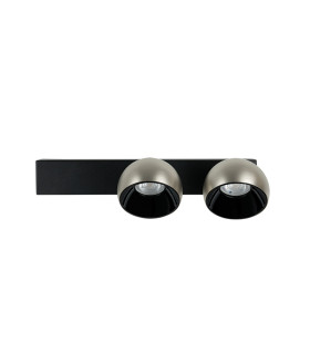 Ciro Twin Ceiling Spotlight Brushed Nickel LED 3000K Dimmable-1