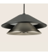 Oriel Slim Pendant Ceiling Light Sandy Black-Brushed Nickel LED 3000K-2