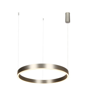 Zorya 60cm Pendant Ceiling Light Electroplate Brushed Nickel LED 3000K Dimmable-1