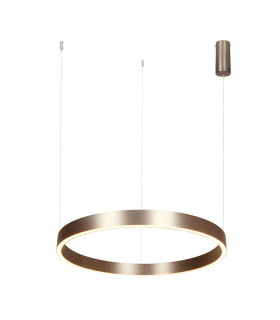 Zorya 60cm Pendant Ceiling Light Electroplate Brushed Coffee LED 3000K Dimmable-1