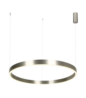 Zorya 80cm Pendant Ceiling Light Electroplate Brushed Nickel LED 3000K Dimmable-1