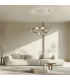 Zorya 80cm Pendant Ceiling Light Electroplate Brushed Nickel LED 3000K Dimmable-2