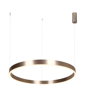 Zorya 80cm Pendant Ceiling Light Electroplate Brushed Coffee LED 3000K Dimmable-1