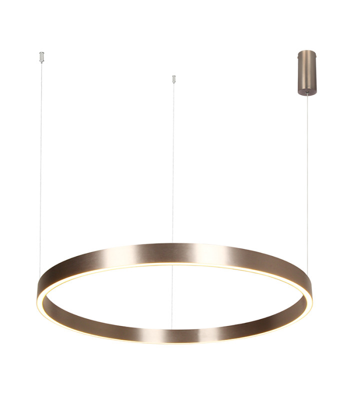 Zorya 80cm Pendant Ceiling Light Electroplate Brushed Coffee LED 3000K Dimmable-1